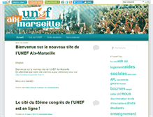 Tablet Screenshot of aixmarseille.unef.fr